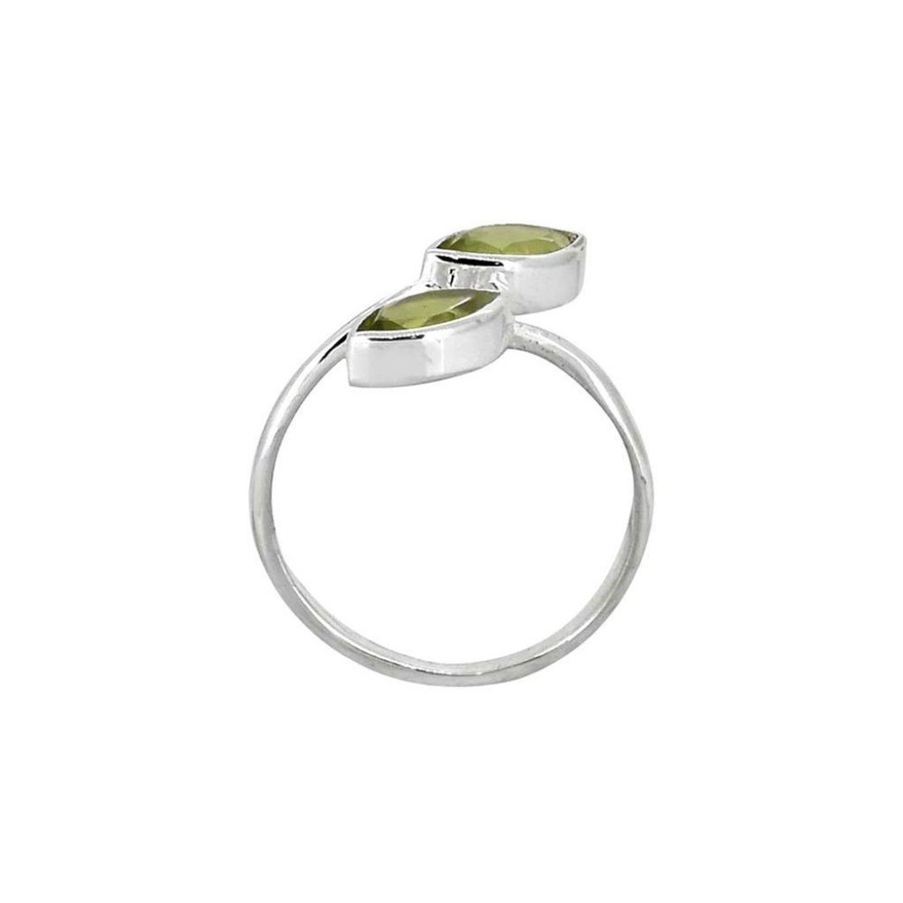 New Gorgeous 925 Silver Natural Peridot Ring - Picture 7 of 8